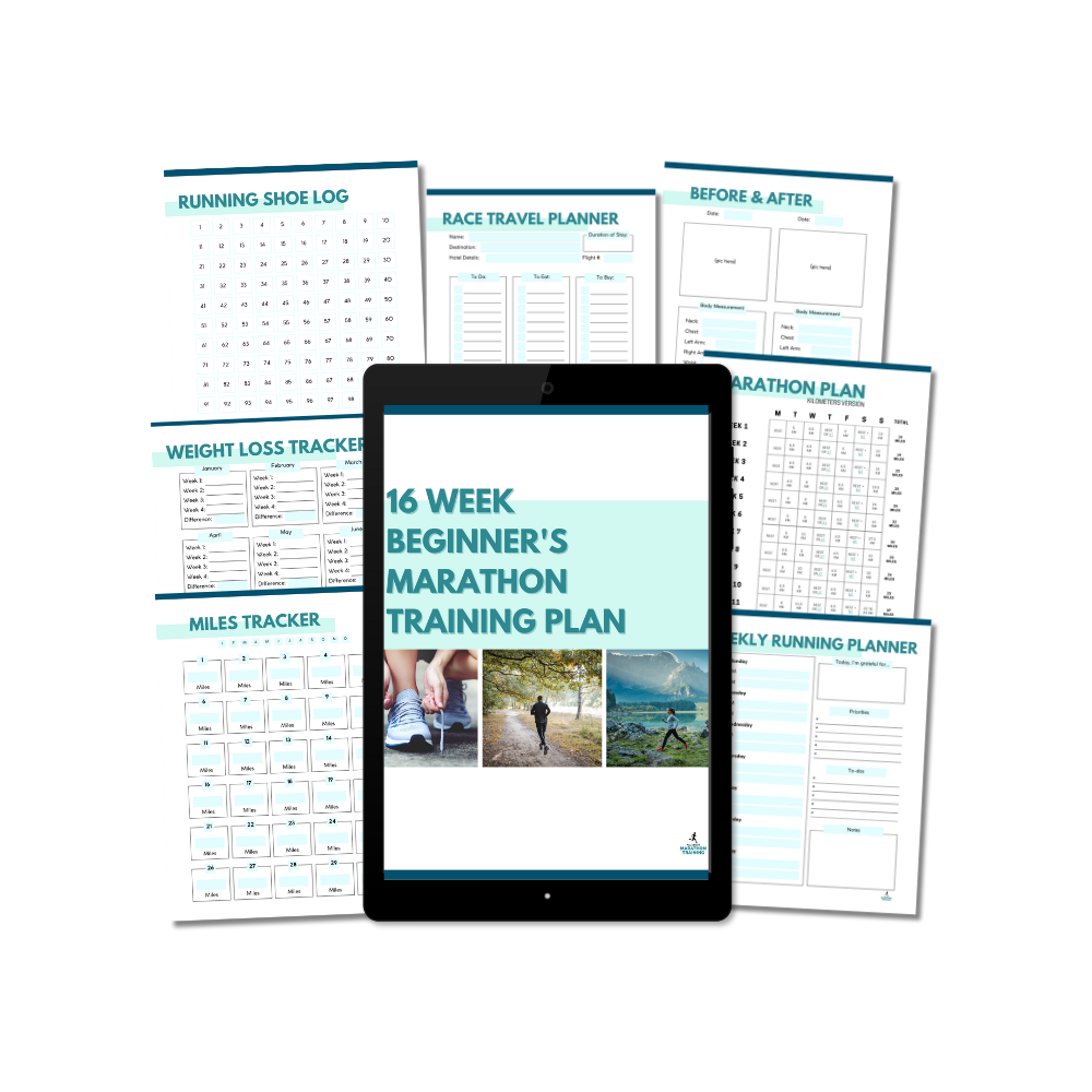 Another mockup of the 16 Week Marathon Training Plan Mockup