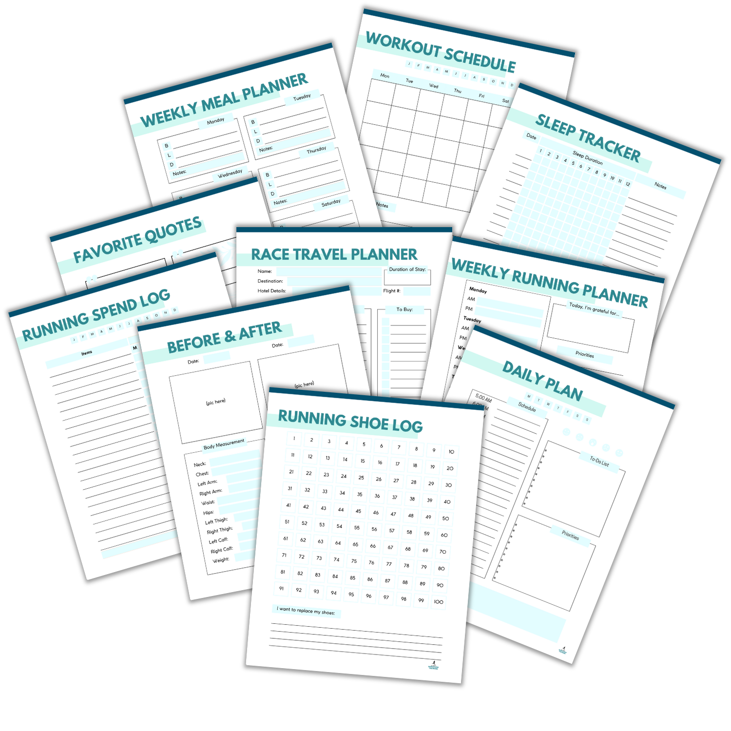another mockup of the 32 Week Marathon Training Schedule Plan