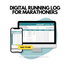 This is the mockup of the Digital Running Log for Marathoners Google Spreadsheet