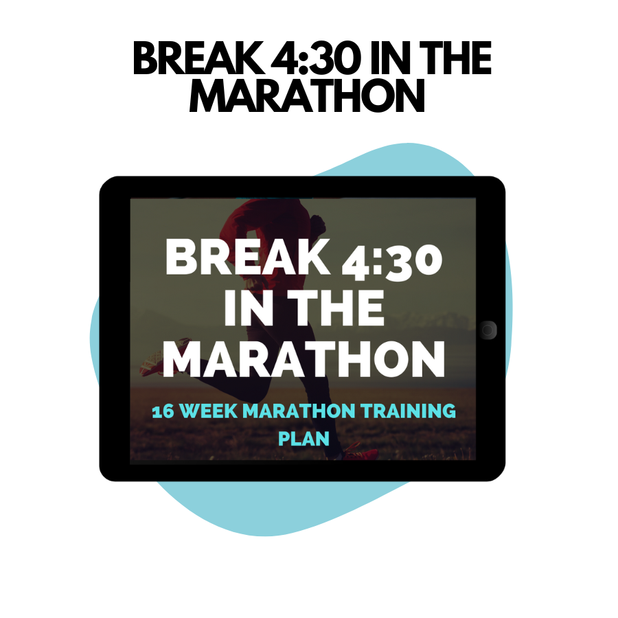 16 Week Marathon Training Schedule Finishing Time Goal Training Plan for 4:30
