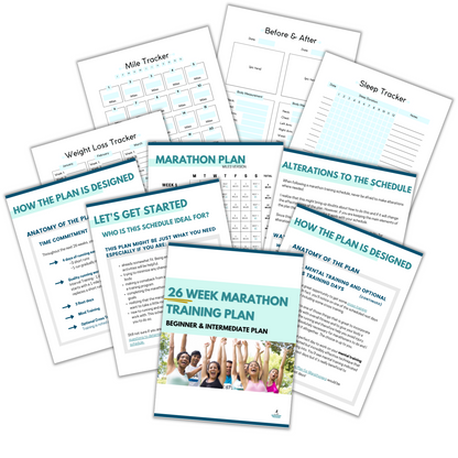 26 Week Marathon Training Plan picture that shows what&