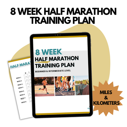 8 Week Half Marathon Training Plan cover mockup