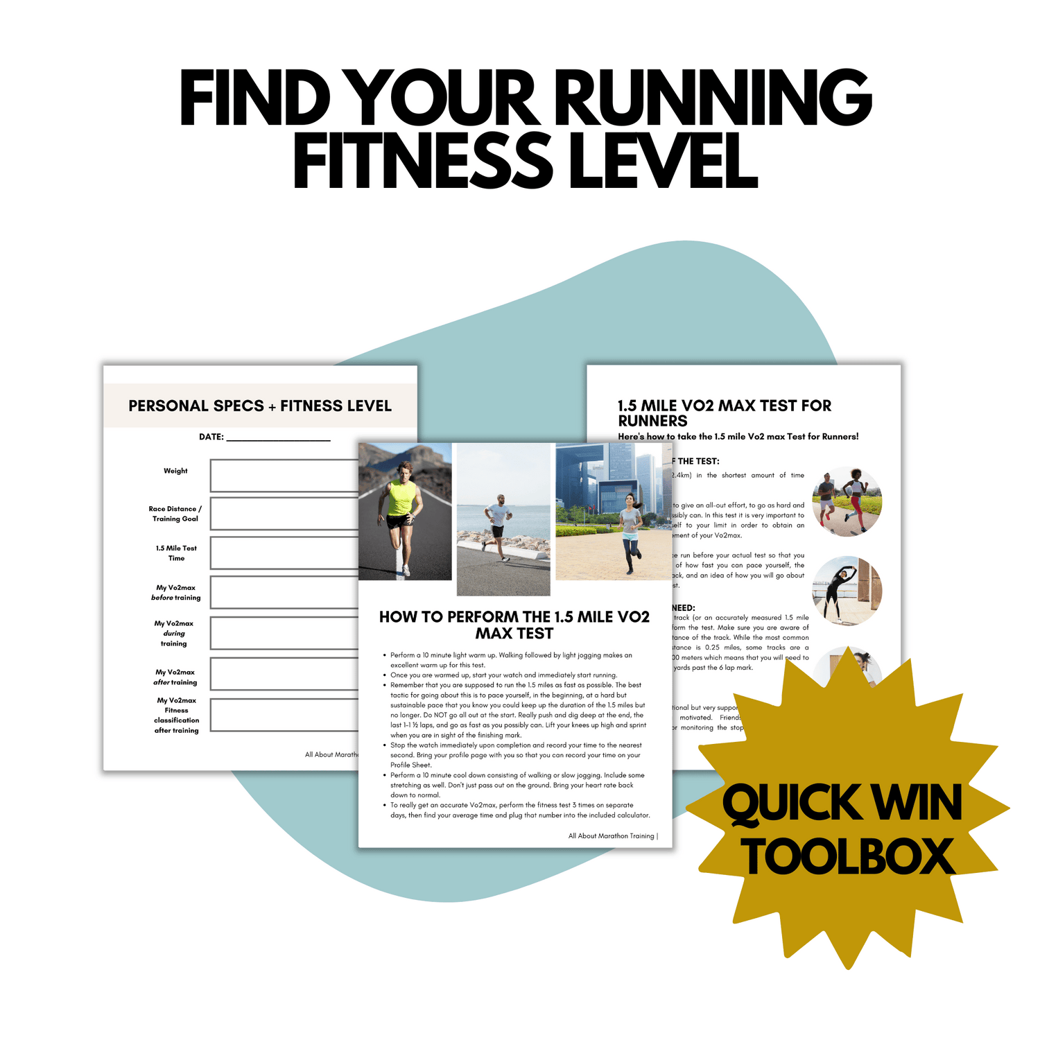 Another Mockup of the Running Fitness Level Toolbox for Runners