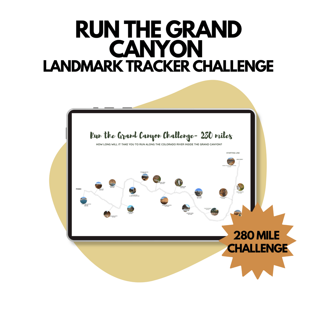 Run the Grand Canyon Landmark Tracker Challenge