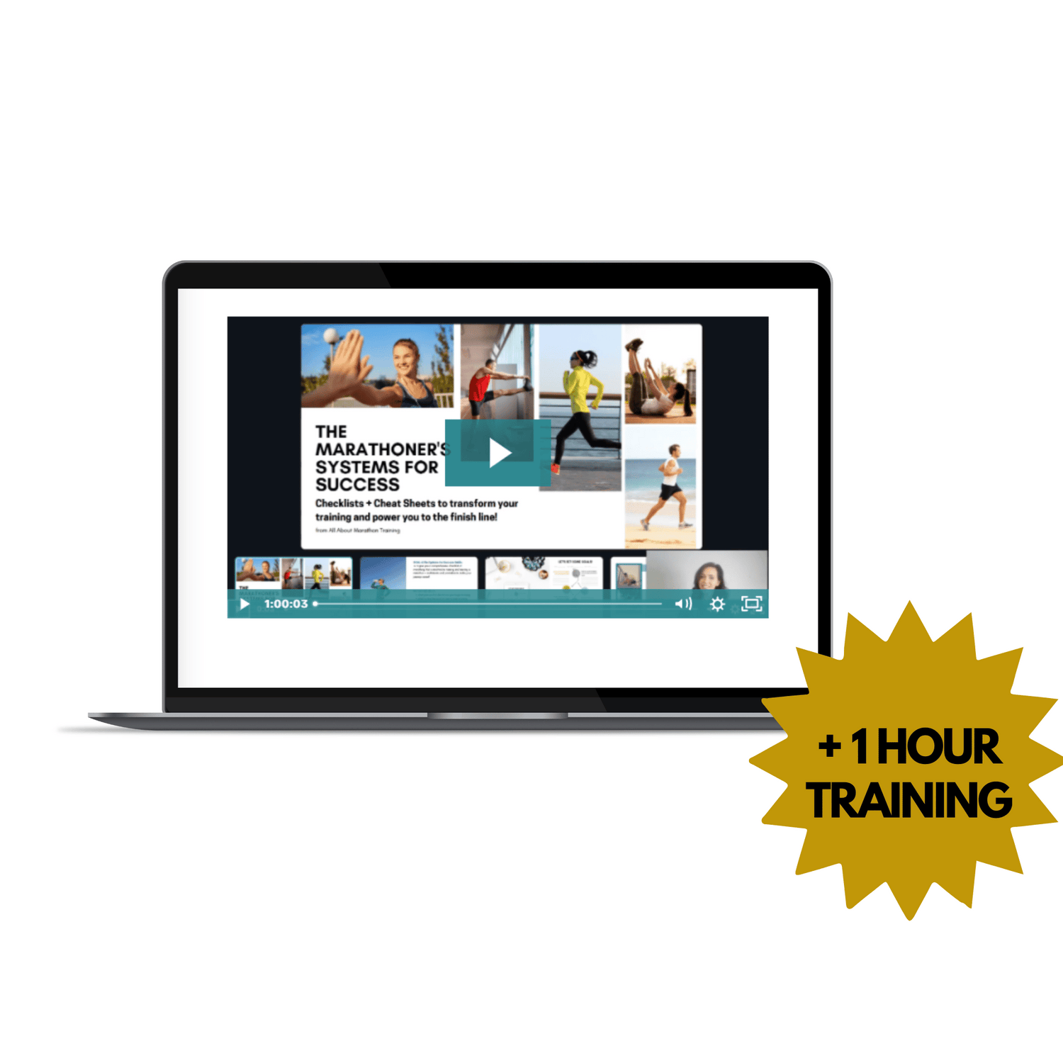A Training Video that is included inside the Marathon Training Systems for Success Marathon Training Guide