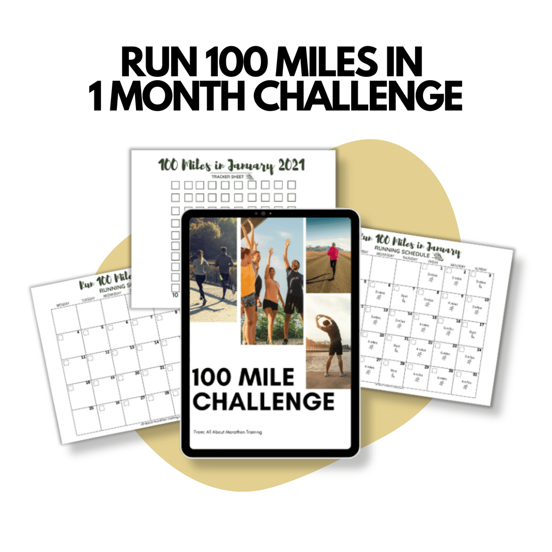 Run 100 Miles in 1 Month Challenge!