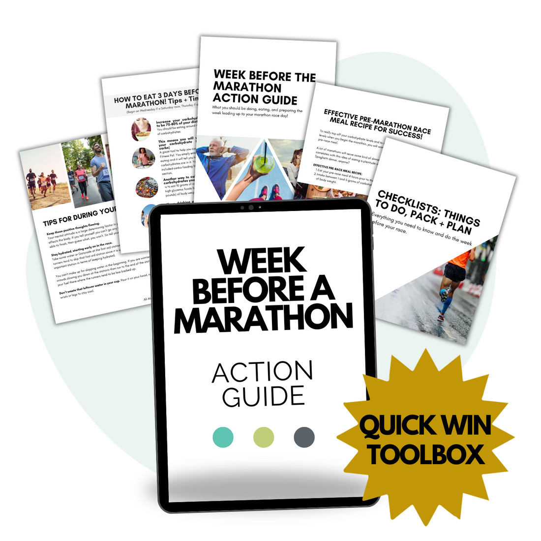 Quick Win Toolbox: Week Before the Marathon Action Guide
